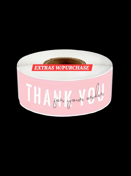 Shipping Supplies Other - 120ct. Pink "Thank You for Your Order" Bonus Random 3 Polymailers  2.95"Wx.98"H